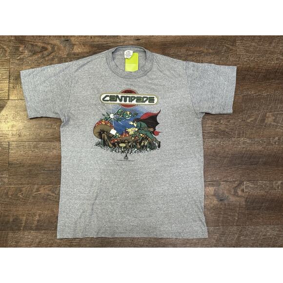 Vintage 1982 Atari Centipede Promotional T-Shirt Size Medium Large Made in USA